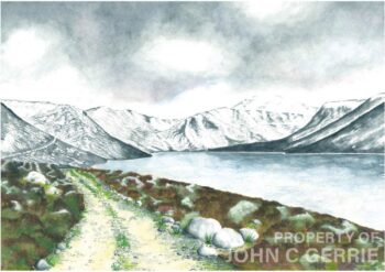 Hackley Bay, Aberdeenshire (Original) Loch Muick in Winter