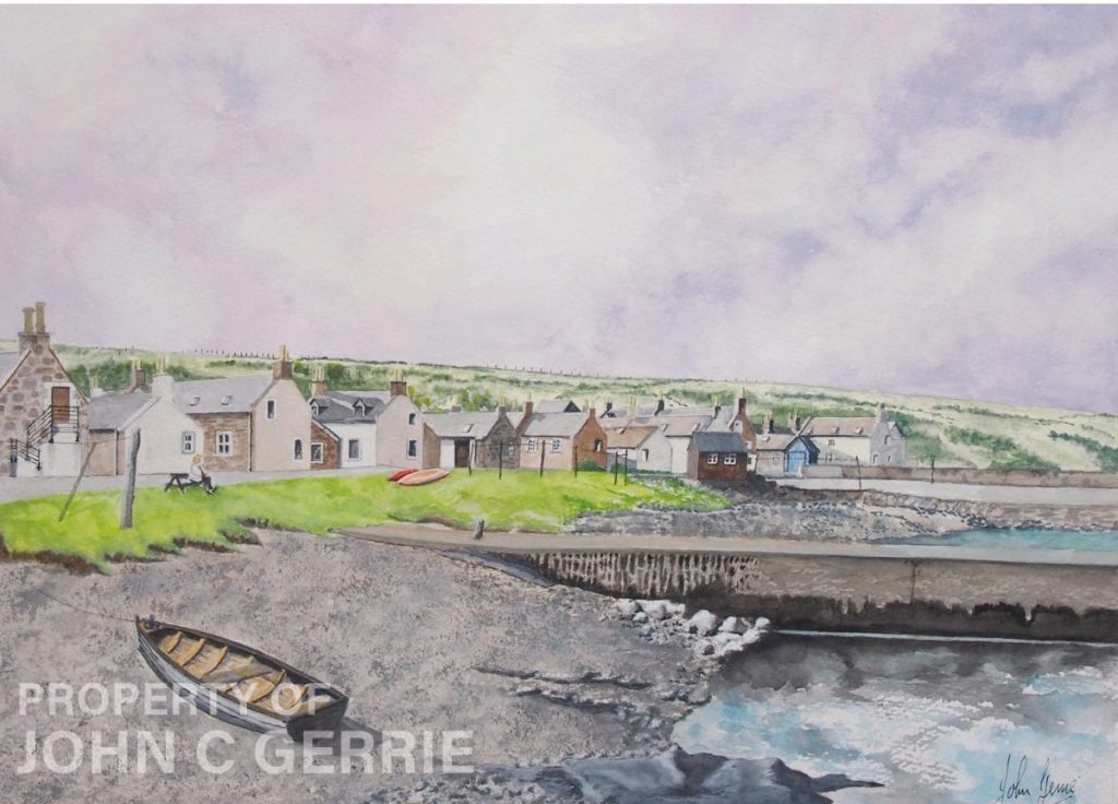 Gallery V3 Sandend Village with Alison