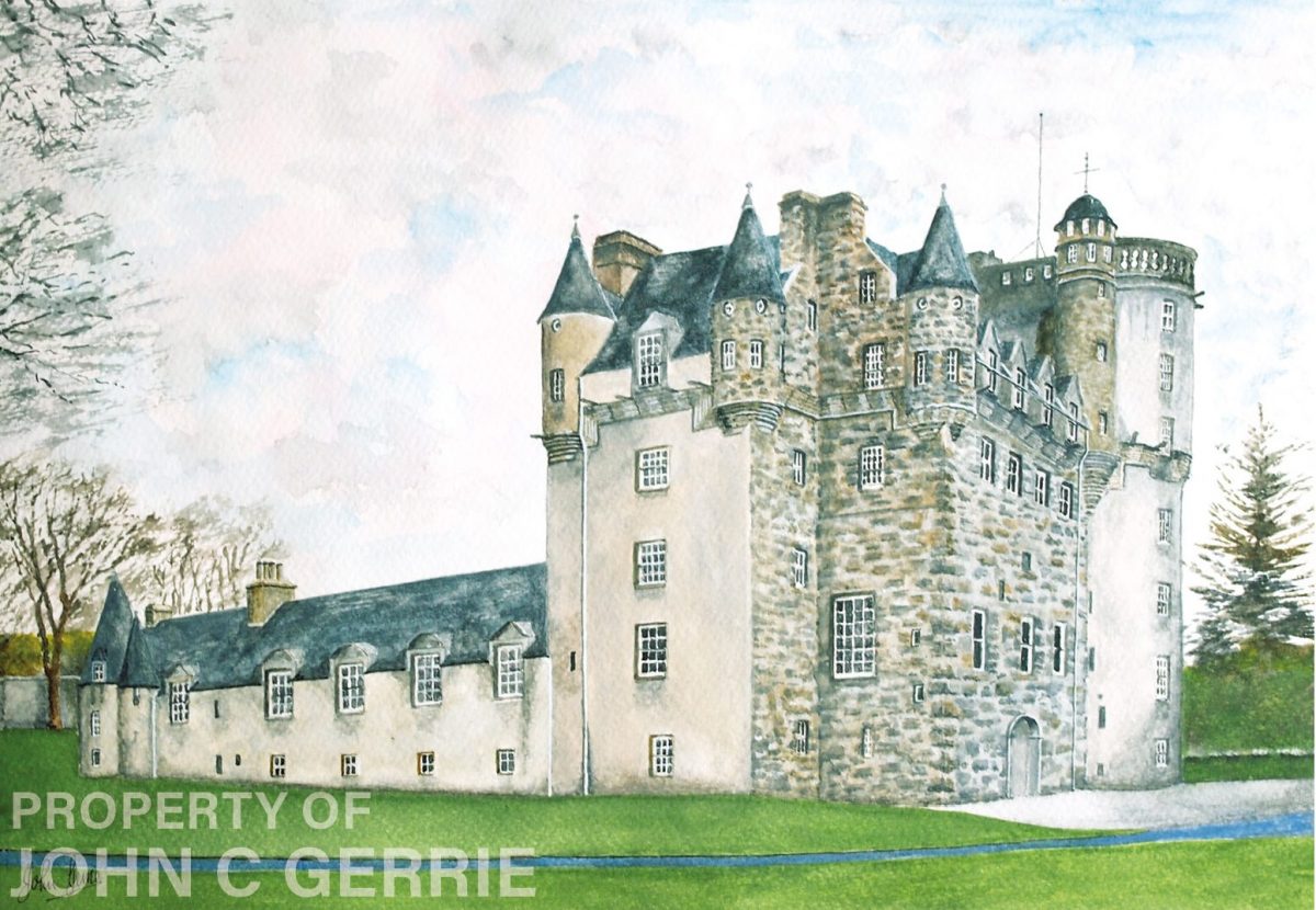 Castle Fraser from South West (Original)