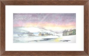 Winter in a Scottish Glen Framed Picture Winter in a Scottish Glen