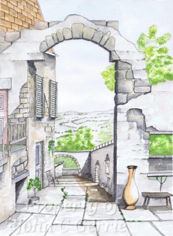 William Wallace Statue: Aberdeen (Original) Tuscan Alleyway