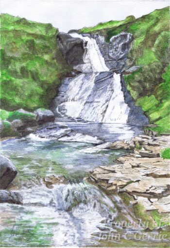 Beechwood Walk (Original) Eas aโ Bhradain Waterfall