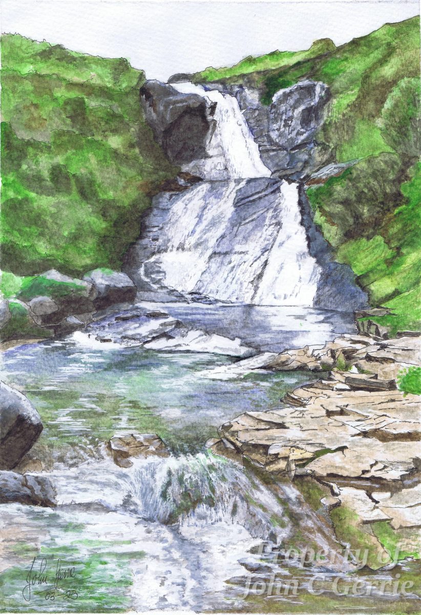 Eas a’ Bhradain Waterfall, Isle of Skye (Original)