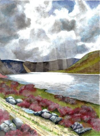 Beechwood Walk Image of my painting of Loch Muick in Summer