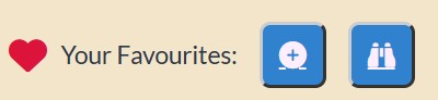 Using the Favourites Feature Image of Favourites button bar for a painting that is not in your fav list