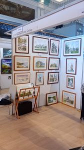 Exhibition at Music Hall Photo of John's stand at the Music Hall